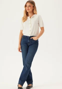 Knitted Short Sleeve Cardigan