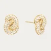 Knot Crystal Stud