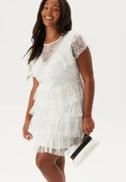 Lace Frill Short Dress
