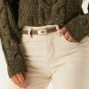 Leather Belt With Turn Lock