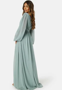 Long Sleeve Chiffon Dress