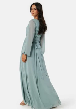 Long Sleeve Chiffon Dress