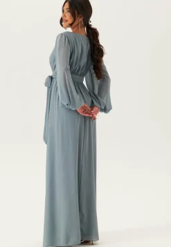 Long Sleeve Chiffon Dress