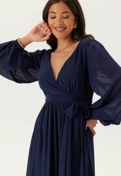 Long Sleeve Chiffon Dress