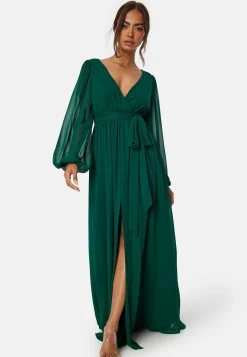 Long Sleeve Chiffon Dress