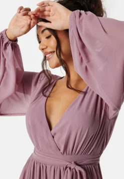 Long Sleeve Chiffon Dress