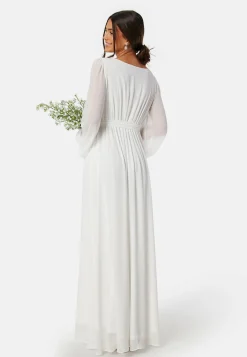 Long Sleeve Chiffon Maxi Dress