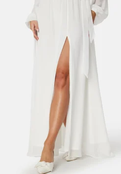 Long Sleeve Chiffon Maxi Dress