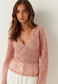 Long Sleeve Lace Top