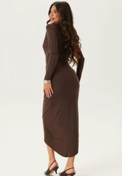 Long Sleeve Rouch Dress