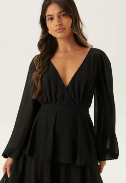 Long Sleeve Tiered Maxi Dress