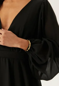 Long Sleeve Tiered Midi Dress