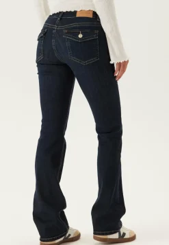 Low Bootcut Flap Jeans