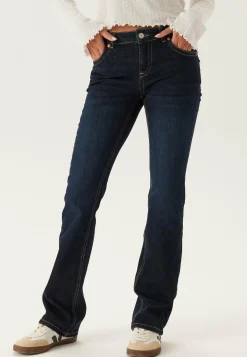 Low Bootcut Flap Jeans