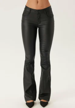 Low Waist Push-up Coated Jeans