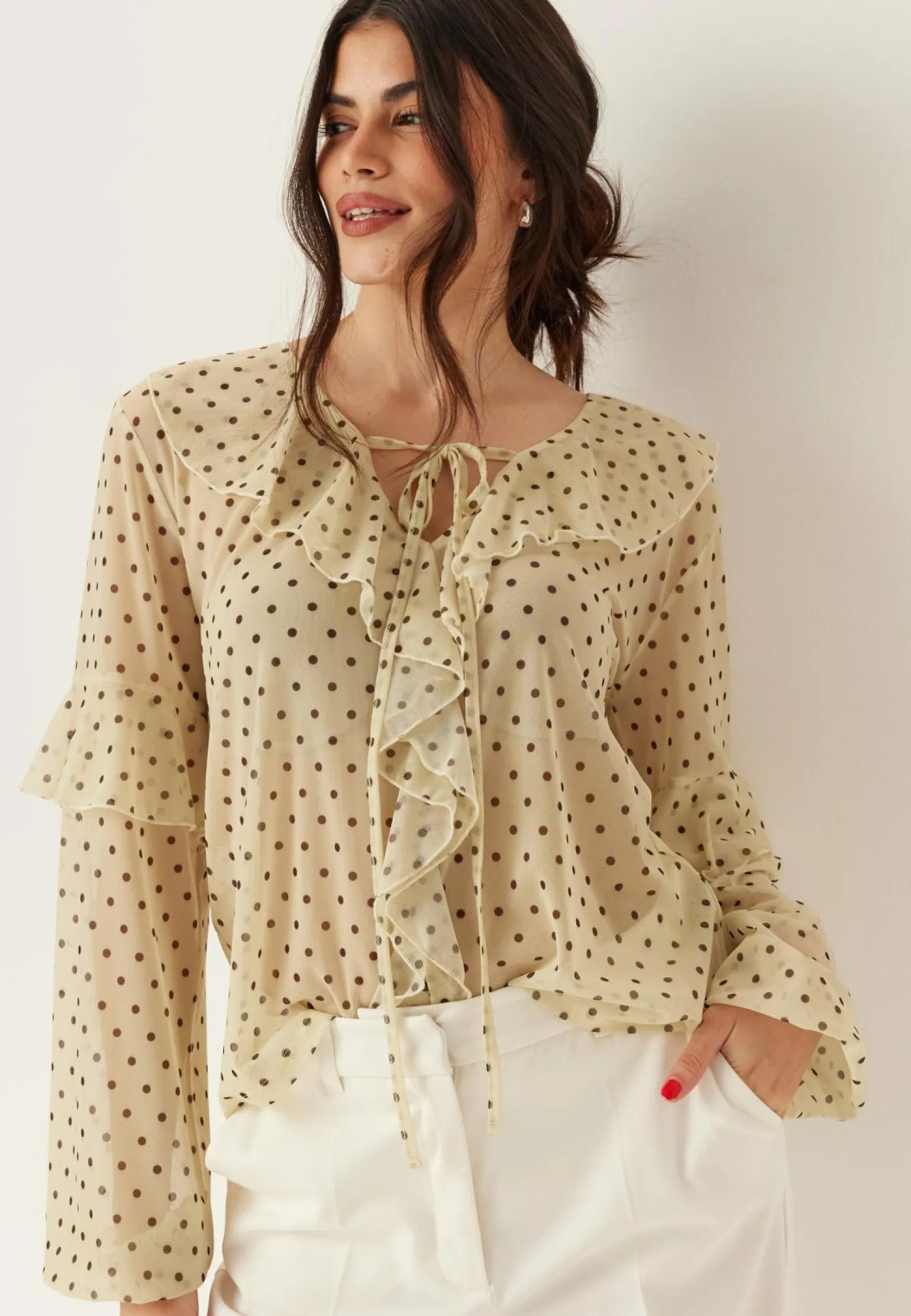 Mesh Frill Top