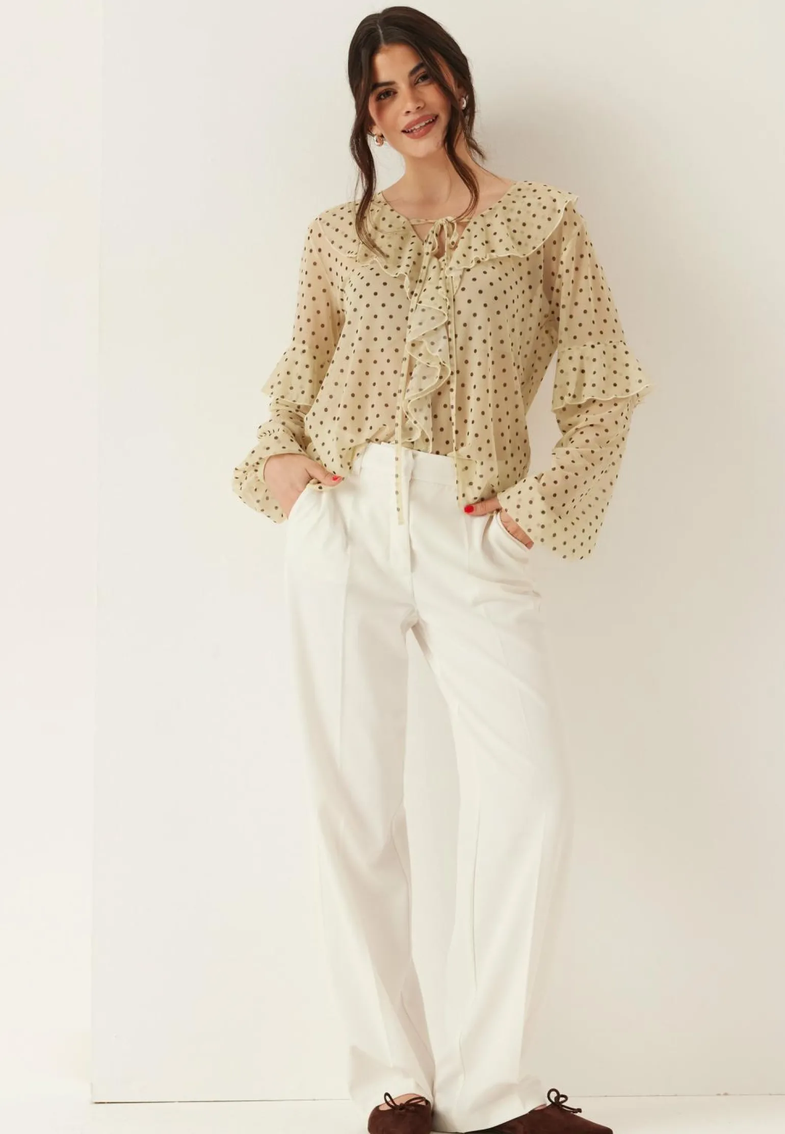 Mesh Frill Top