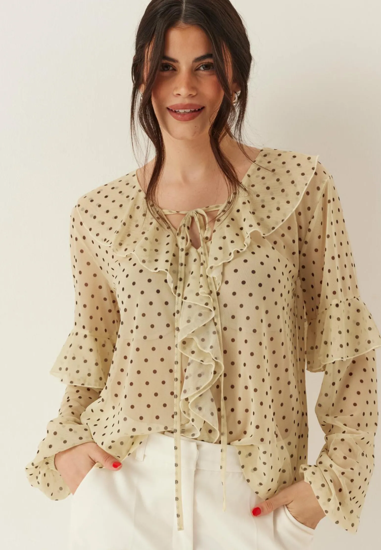 Mesh Frill Top