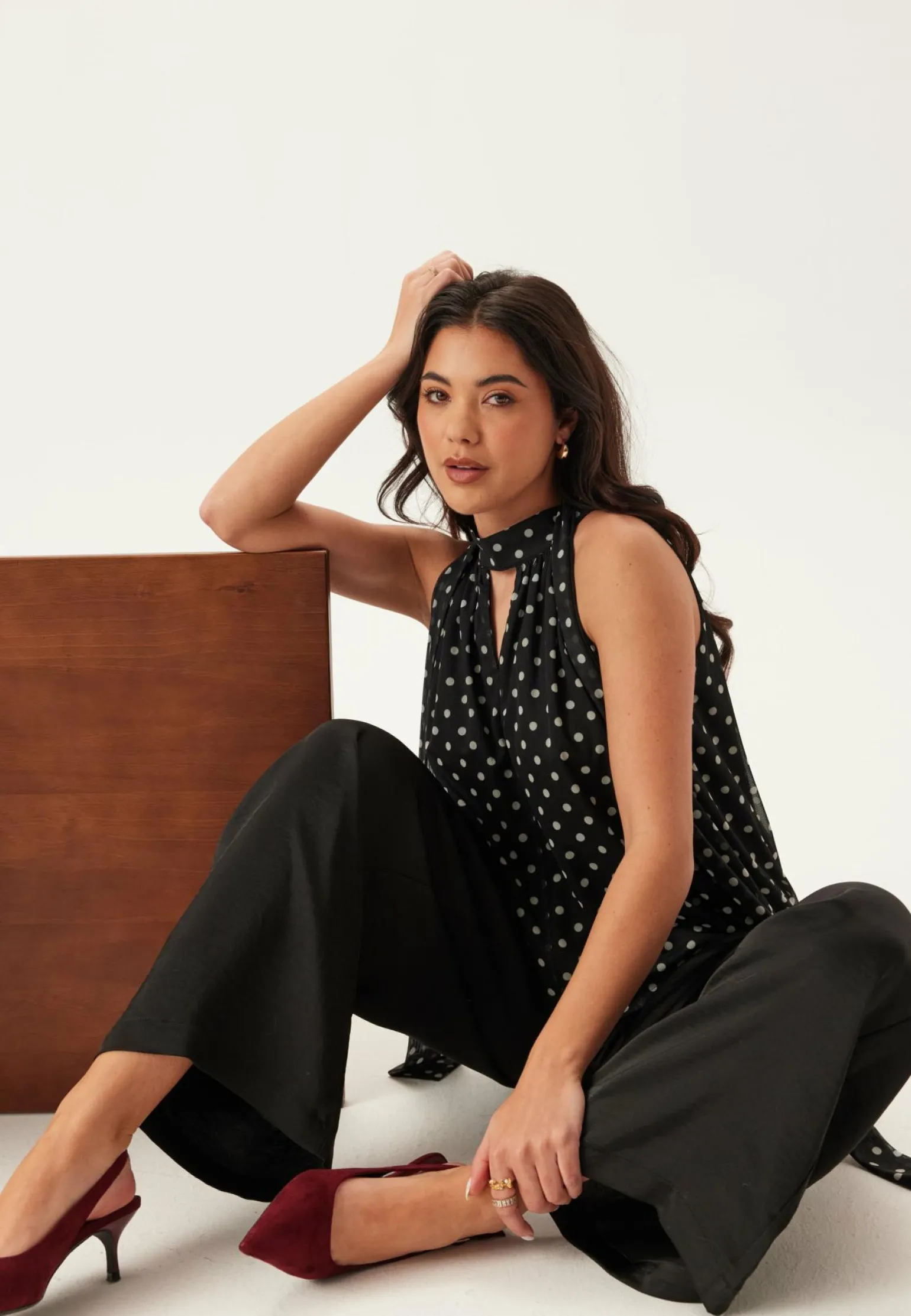 Mesh Tie Top
