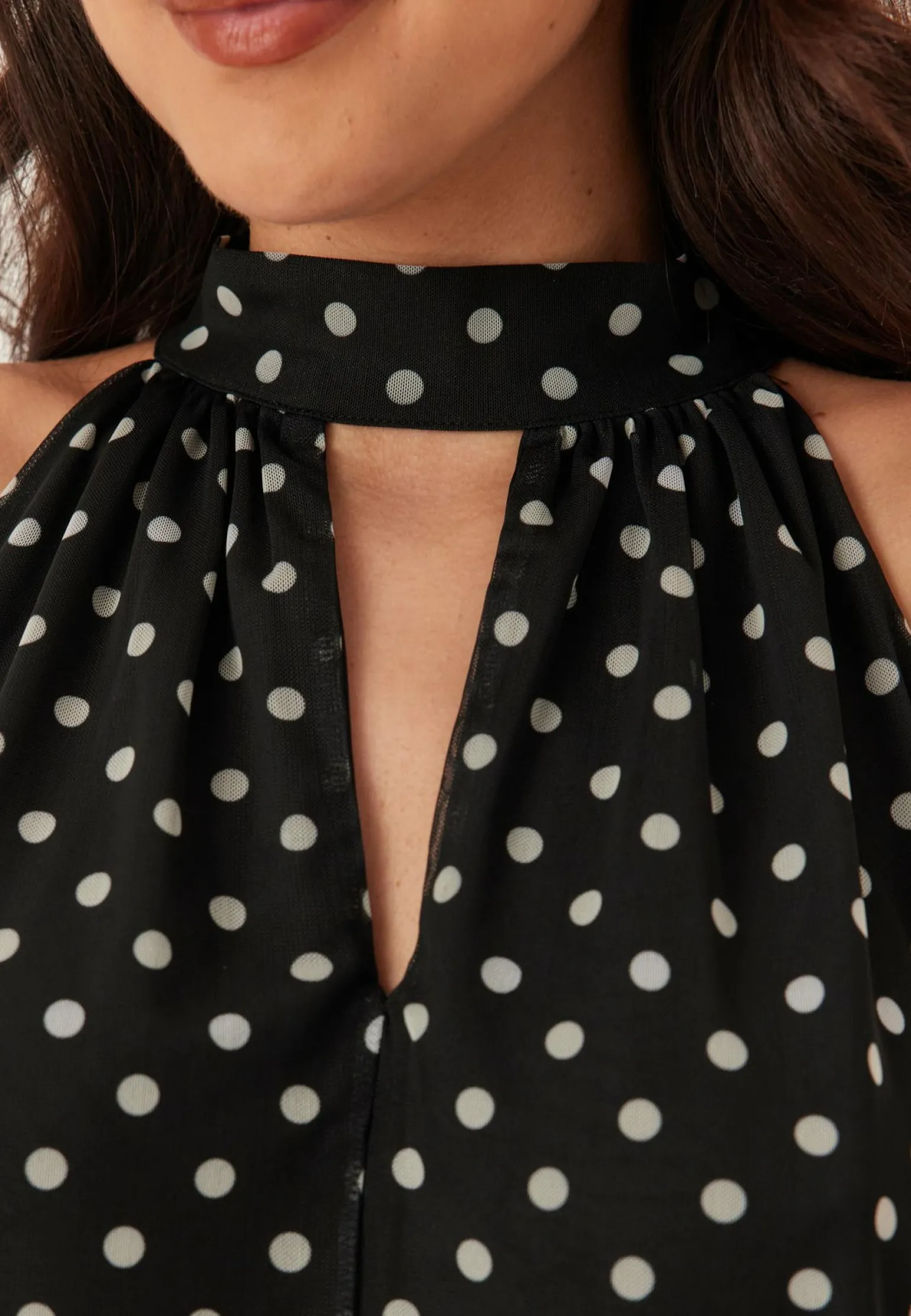 Mesh Tie Top