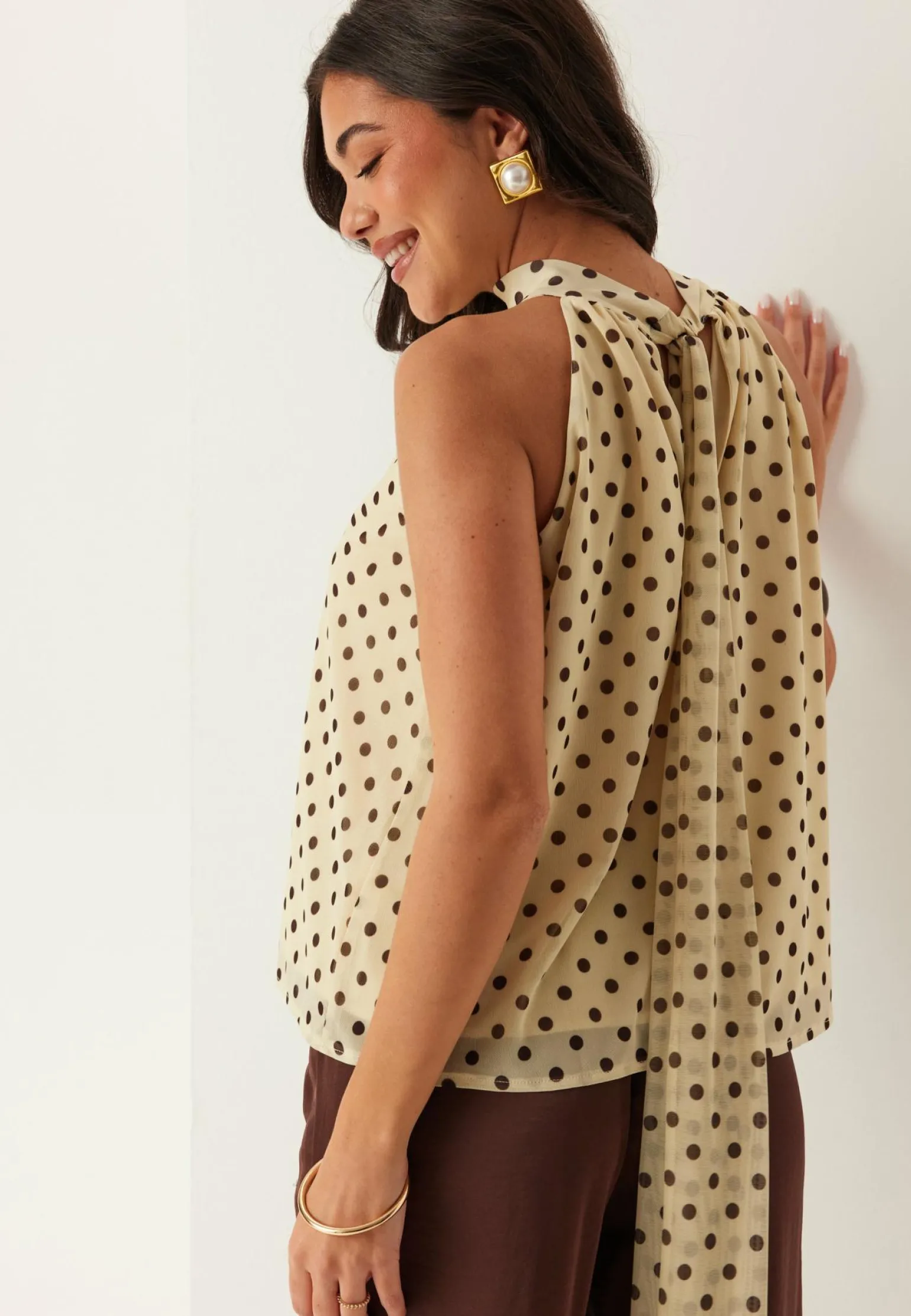 Mesh Tie Top