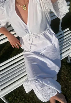 Midi Broderie Anglaise Dress