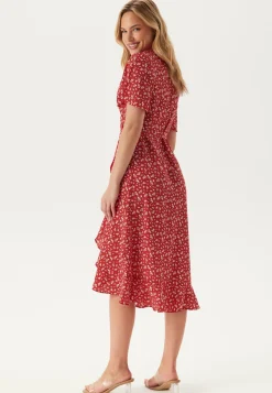 Midi Butterfly Wrap Dress