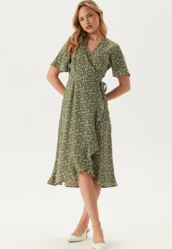 Midi Butterfly Wrap Dress