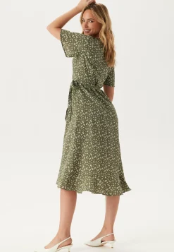 Midi Butterfly Wrap Dress