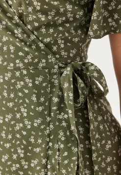 Midi Butterfly Wrap Dress