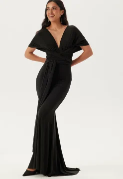 Multi Tie Fishtail Maxi Dress