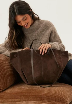 Nola XL Suede Handbag