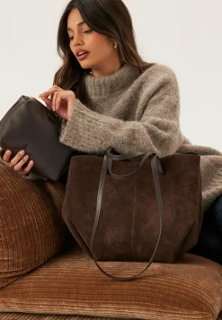 Nola XL Suede Handbag