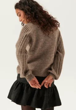 Objflora Re Ls Knit Button Cardigan
