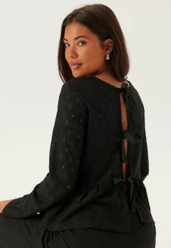 Objlaila L/S Re Tie Top