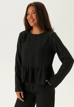 Objlaila L/S Re Tie Top