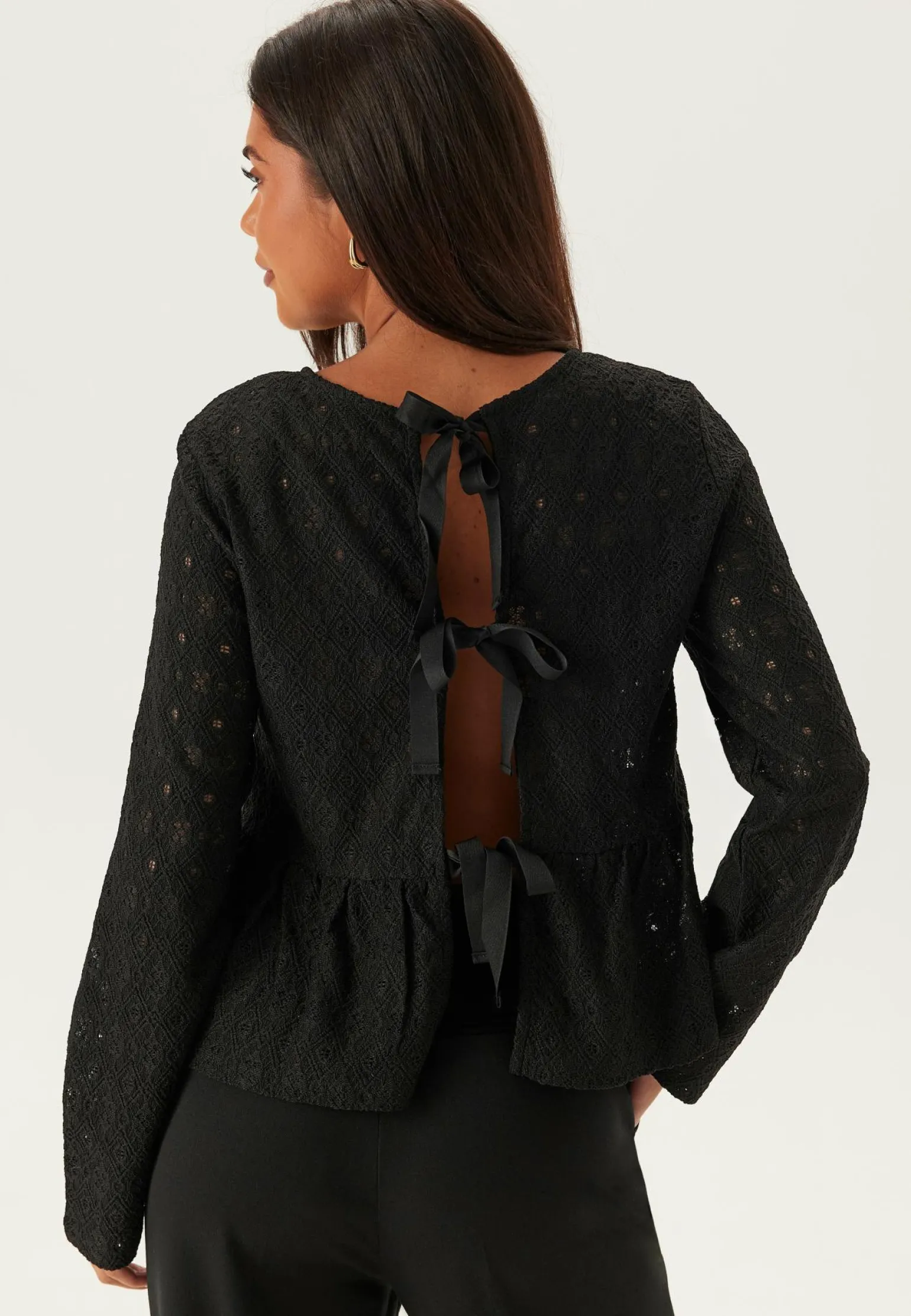 Objlaila L/S Re Tie Top