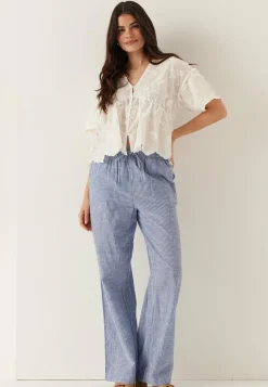 Objlora S/S RE V-NECK TOP
