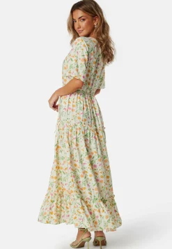 Objlorena New S/S LONG DRESS