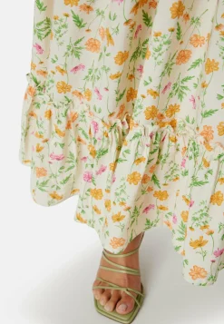 Objlorena New S/S LONG DRESS