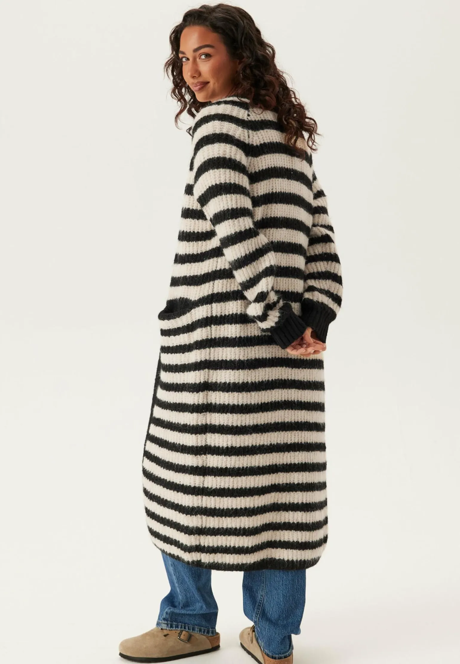 Objmilu Ls Lo Long Knit Cardig