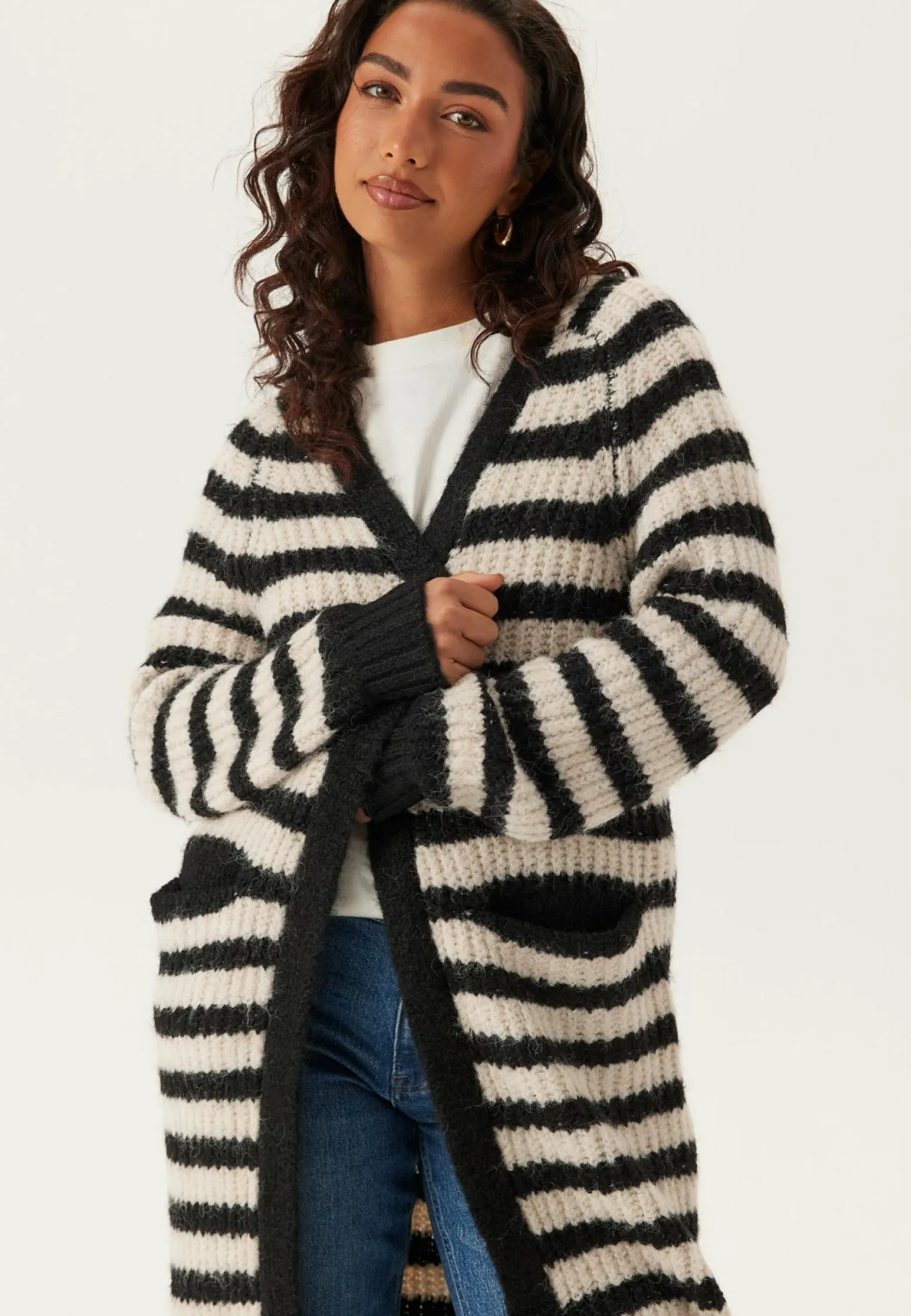 Objmilu Ls Lo Long Knit Cardig