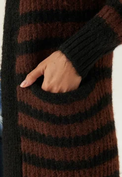 Objmilu Ls Lo Long Knit Cardig
