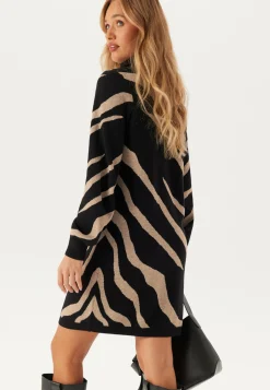Objray L/S Knit Rollneck Dress