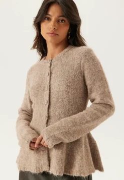 Objsaggia Re Ls Peplum Knit Ca