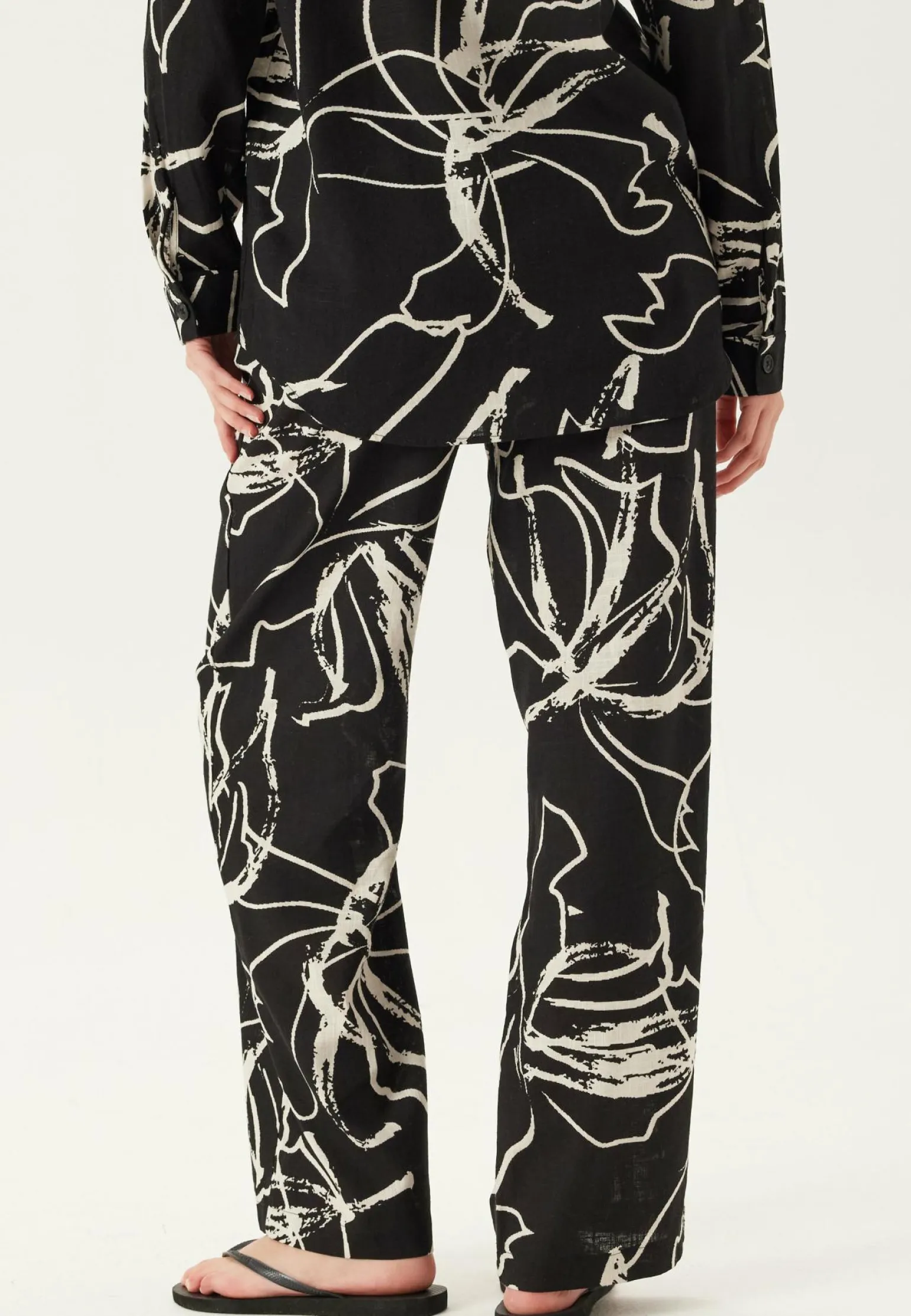 Objsanne Aline Wide Pant Aop