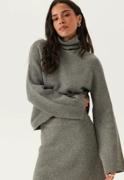 Objviola Ls Lo Rollneck Knit