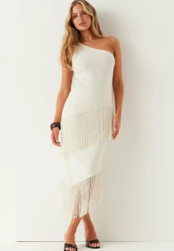 One Shoulder Fringe Top