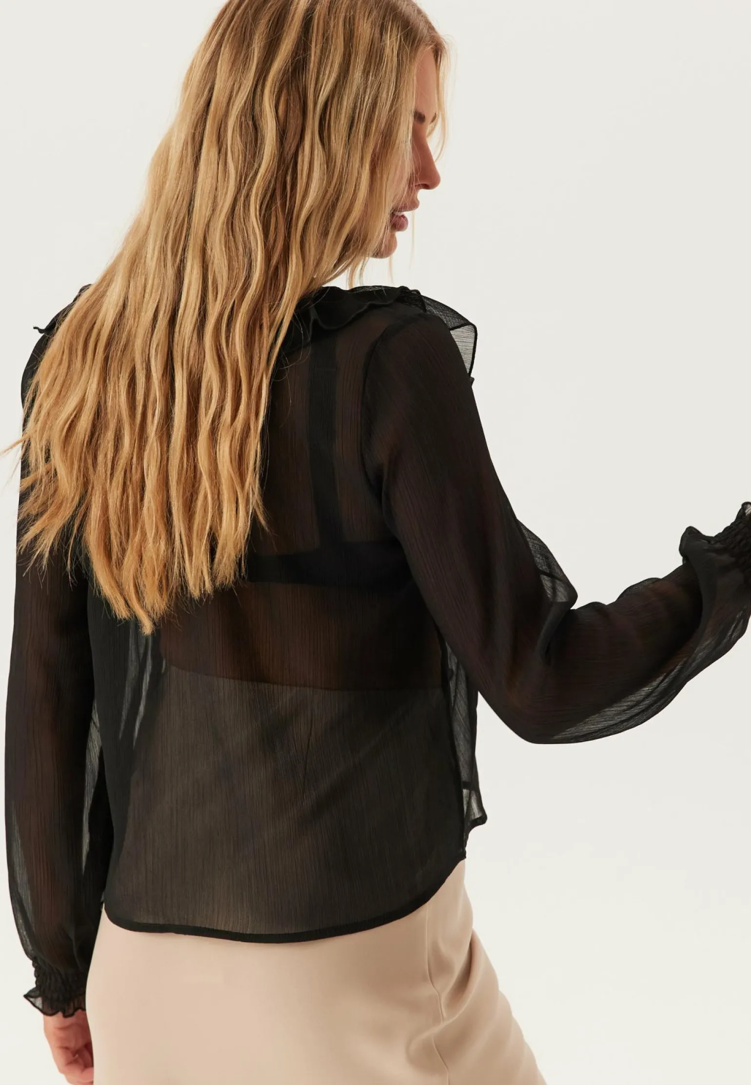 Onlanina Life Ls Ruffel V-neck