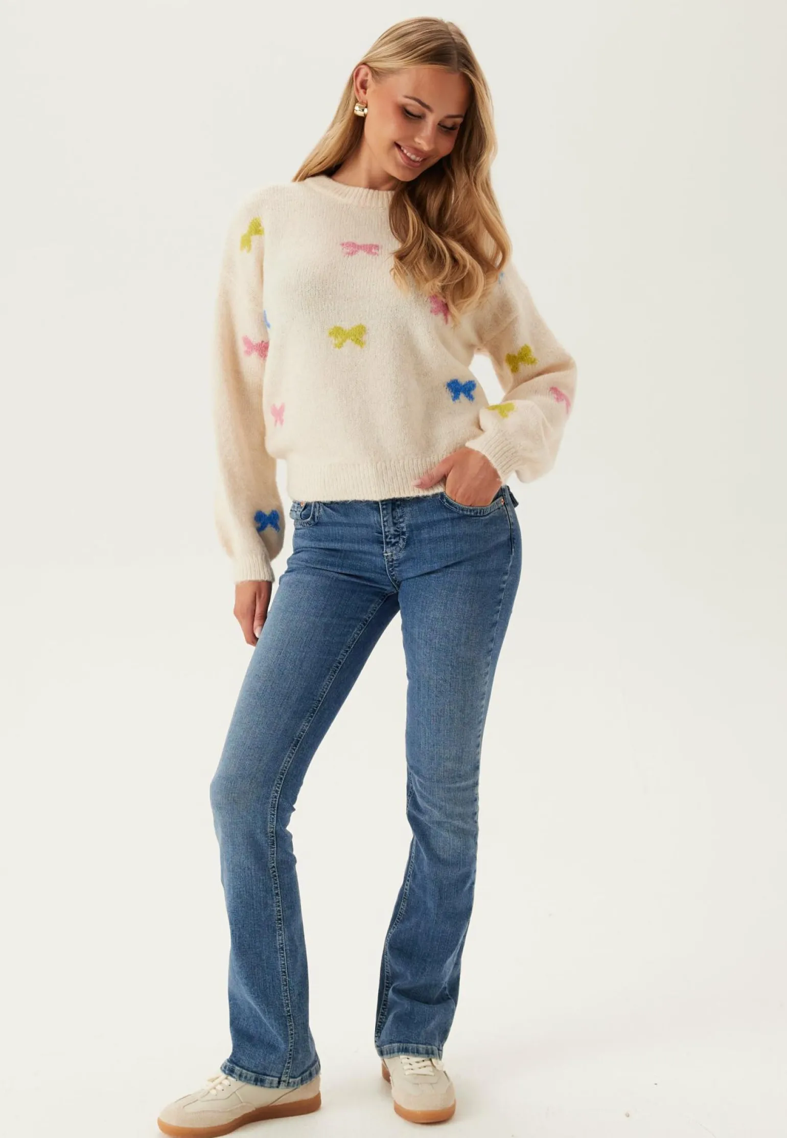 Onlbrunhilda Life Ls Bow O-nec